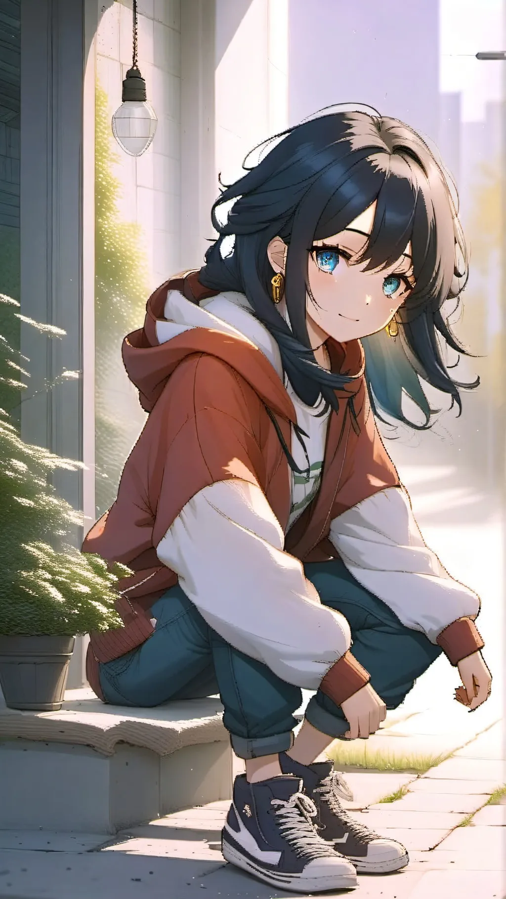 ai character: Akari background