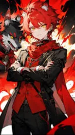 ai character: wolf boy background