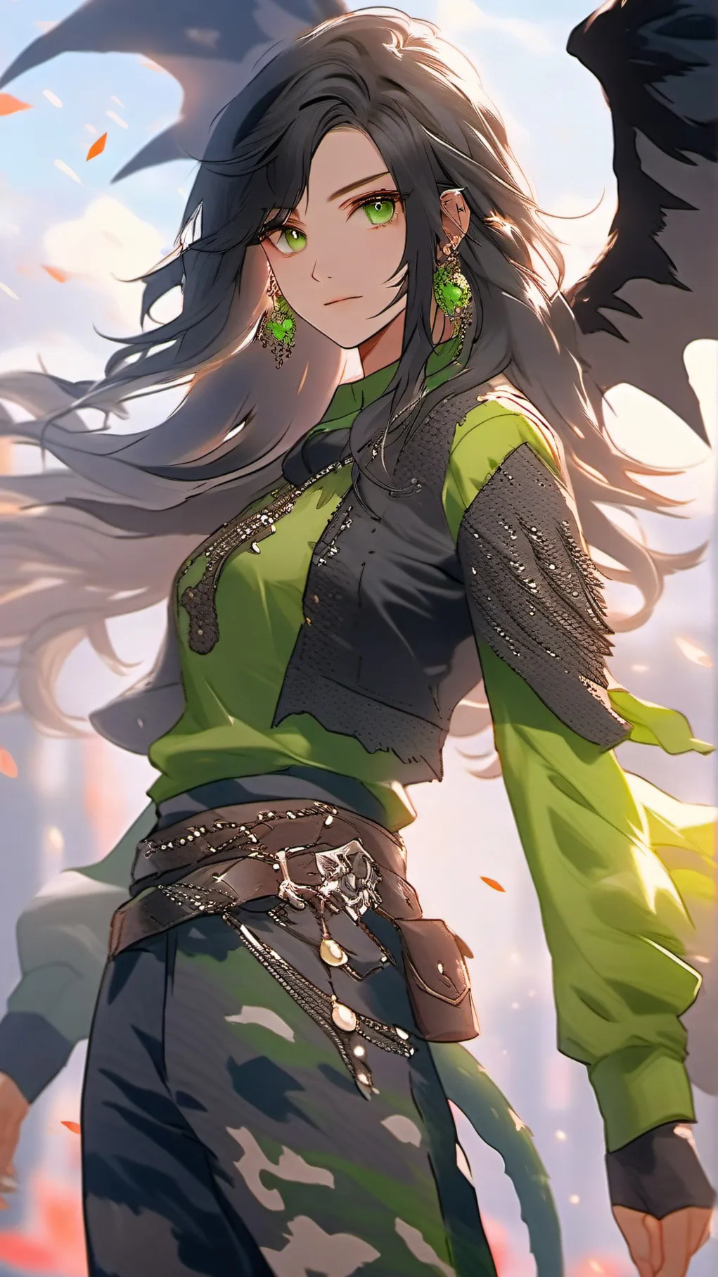 ai character: forest demon background