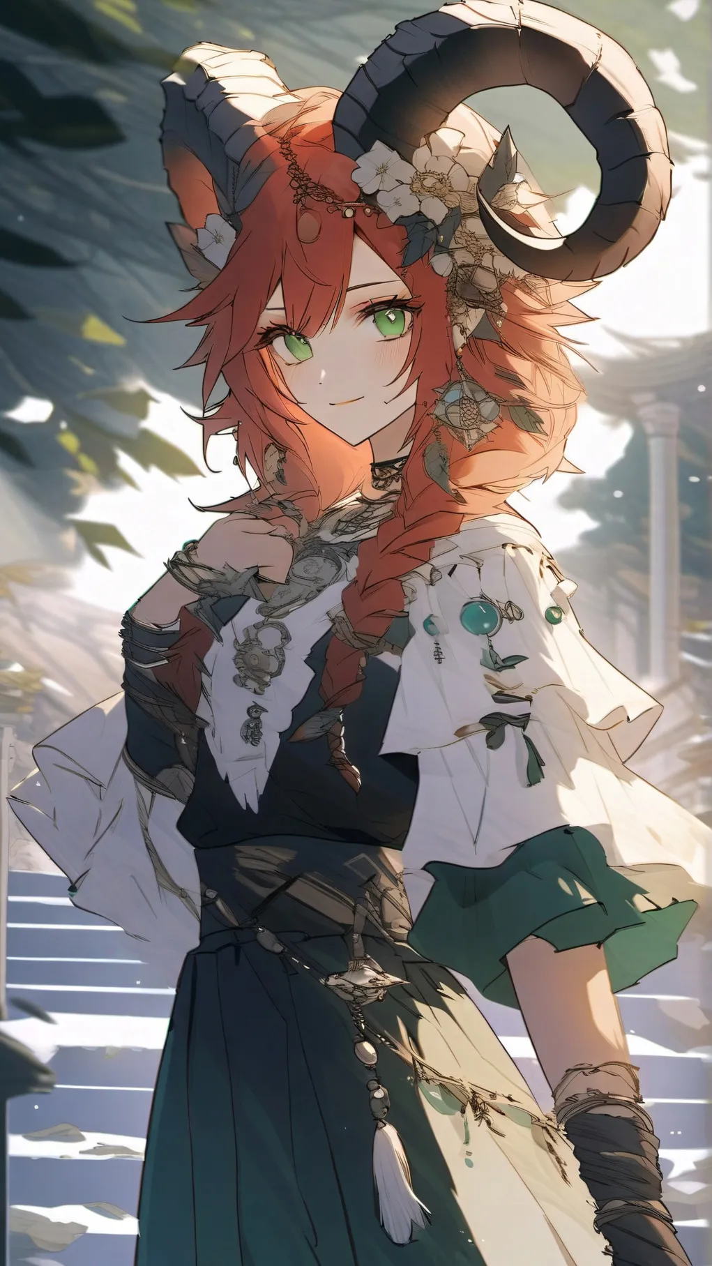 ai character: capricorn background