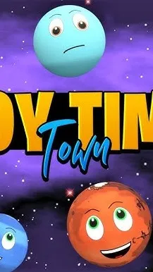 ai character: Toy Time Town background