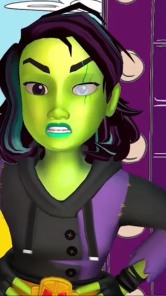 ai character: Evil Witch background