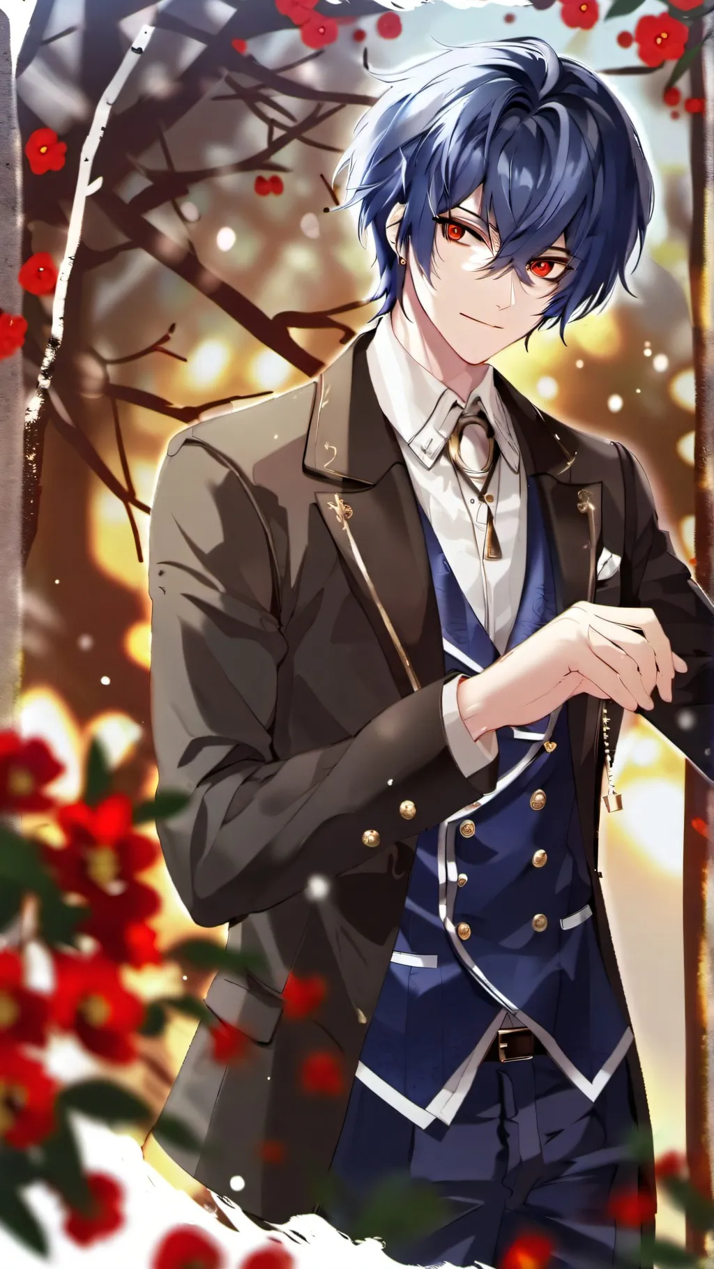 ai character: Atticus x Yoriichi background
