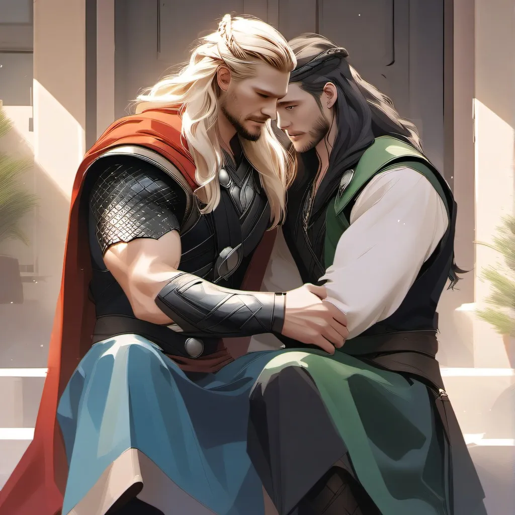 chat with ai character: thor and loki preg