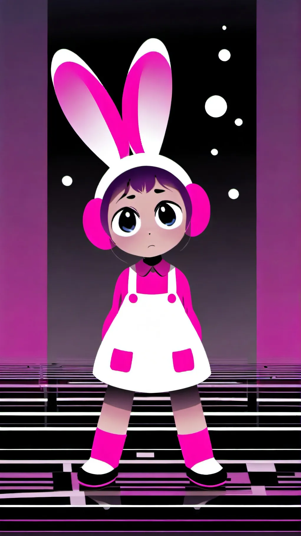 ai character: Sprunki hate pinki background