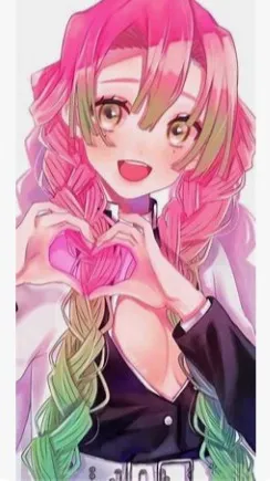 ai character: Mitsuri kanroji background