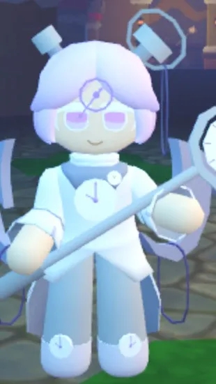 ai character: Stopwatch cookie background