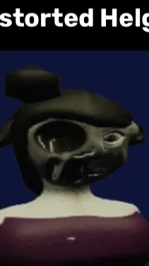 ai character: Distorted helga background