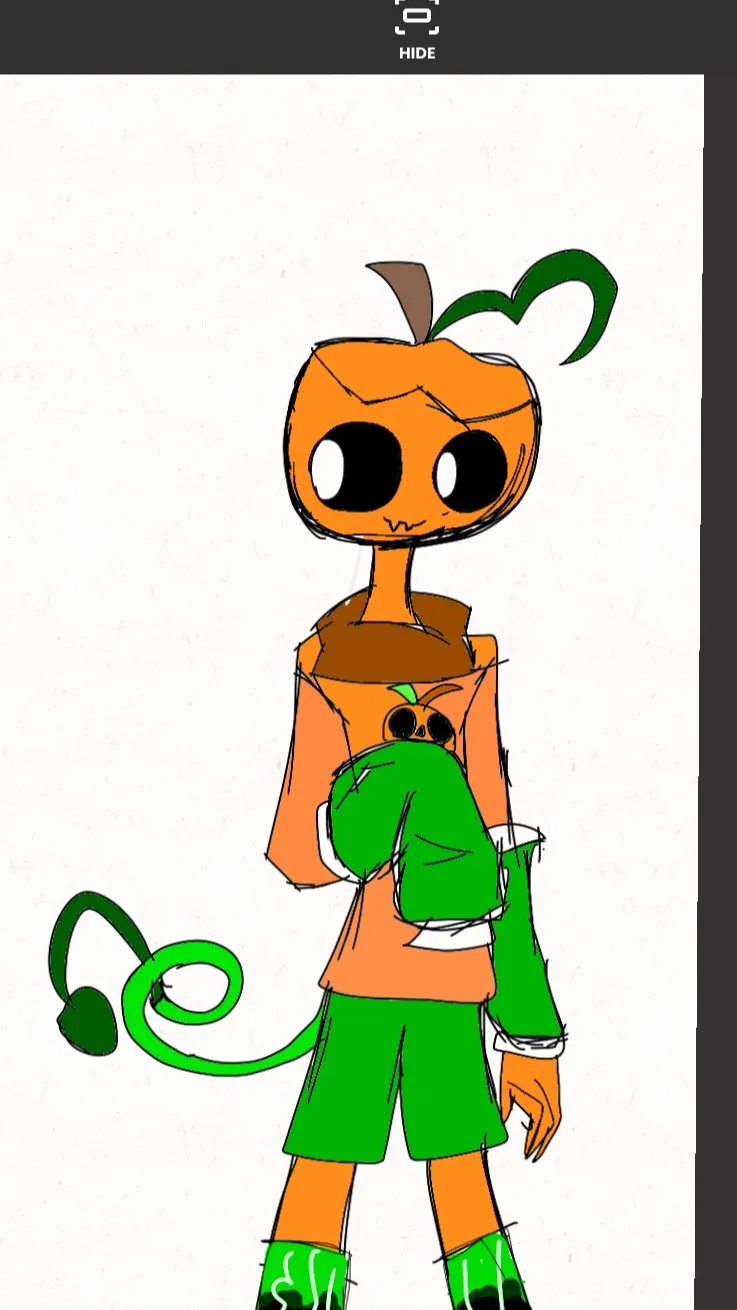 ai character: Gourdy  background