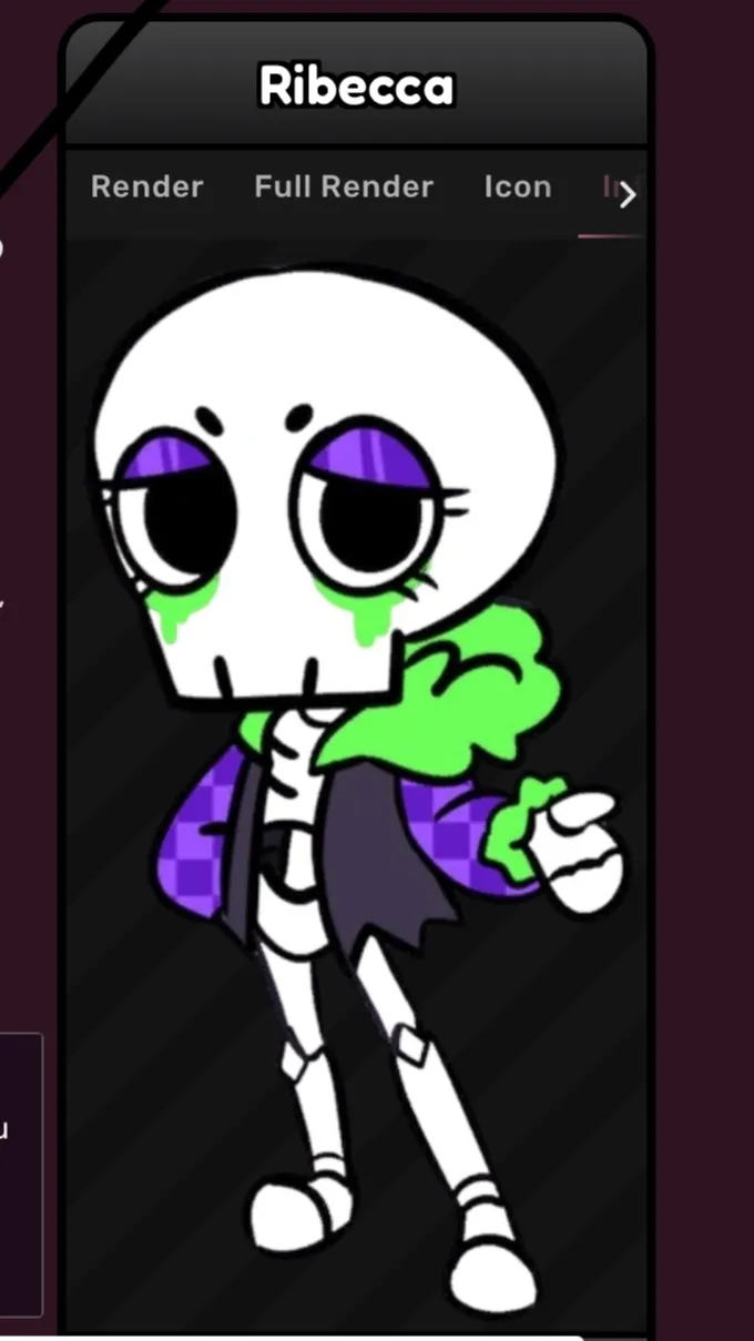 ai character: Ribecca  background