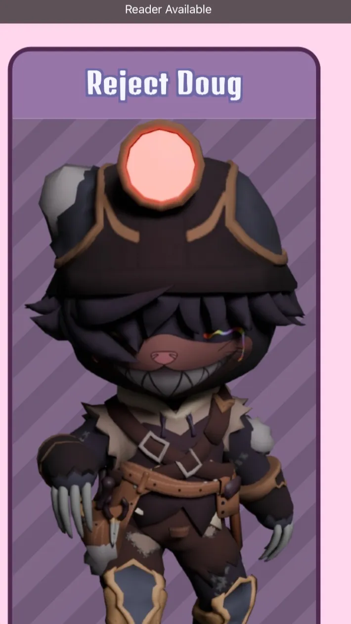 ai character: Reject Doug  background