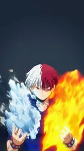 ai character: Shoto Todoroki background