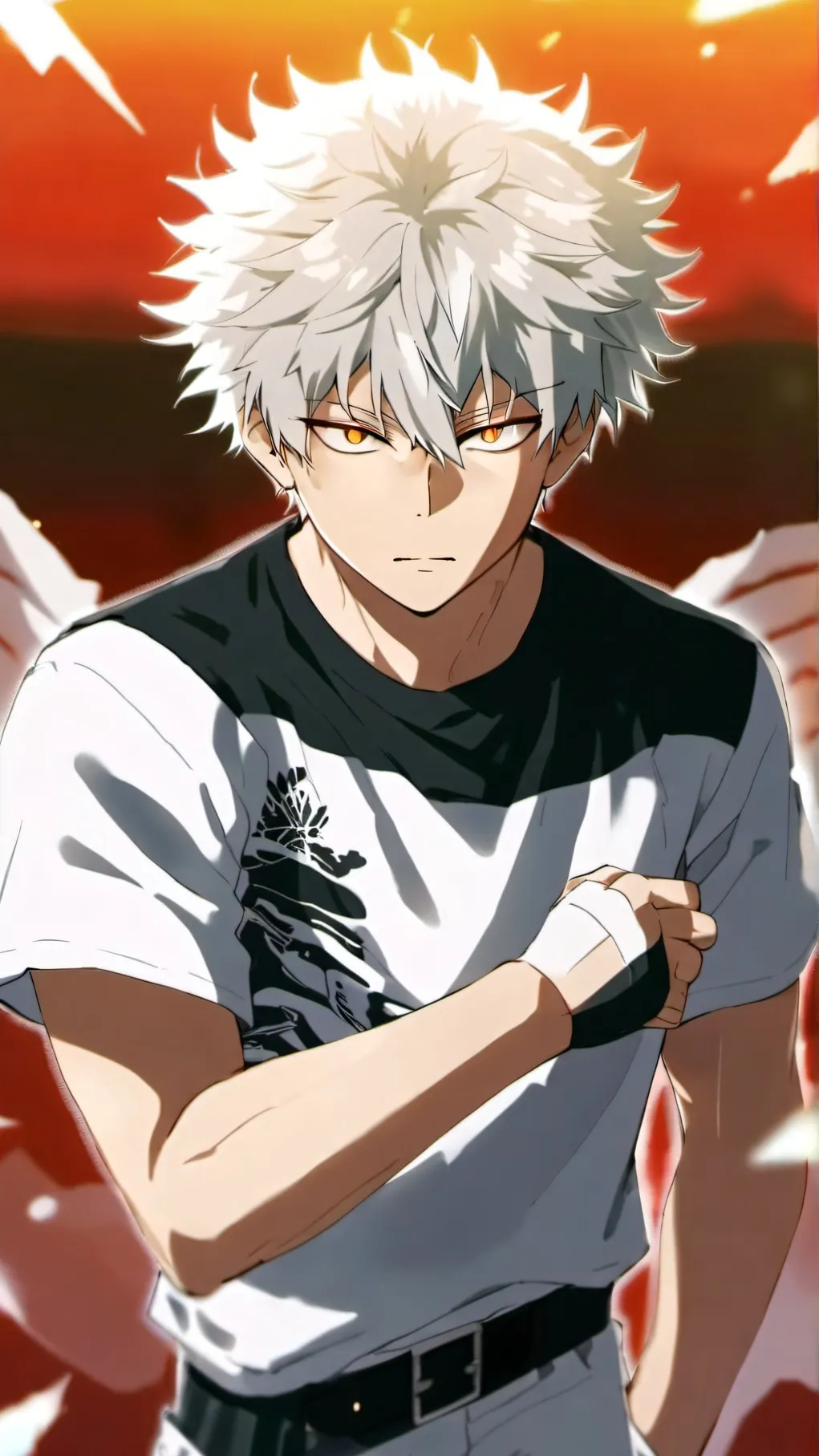ai character: Katsuki Bakugou background
