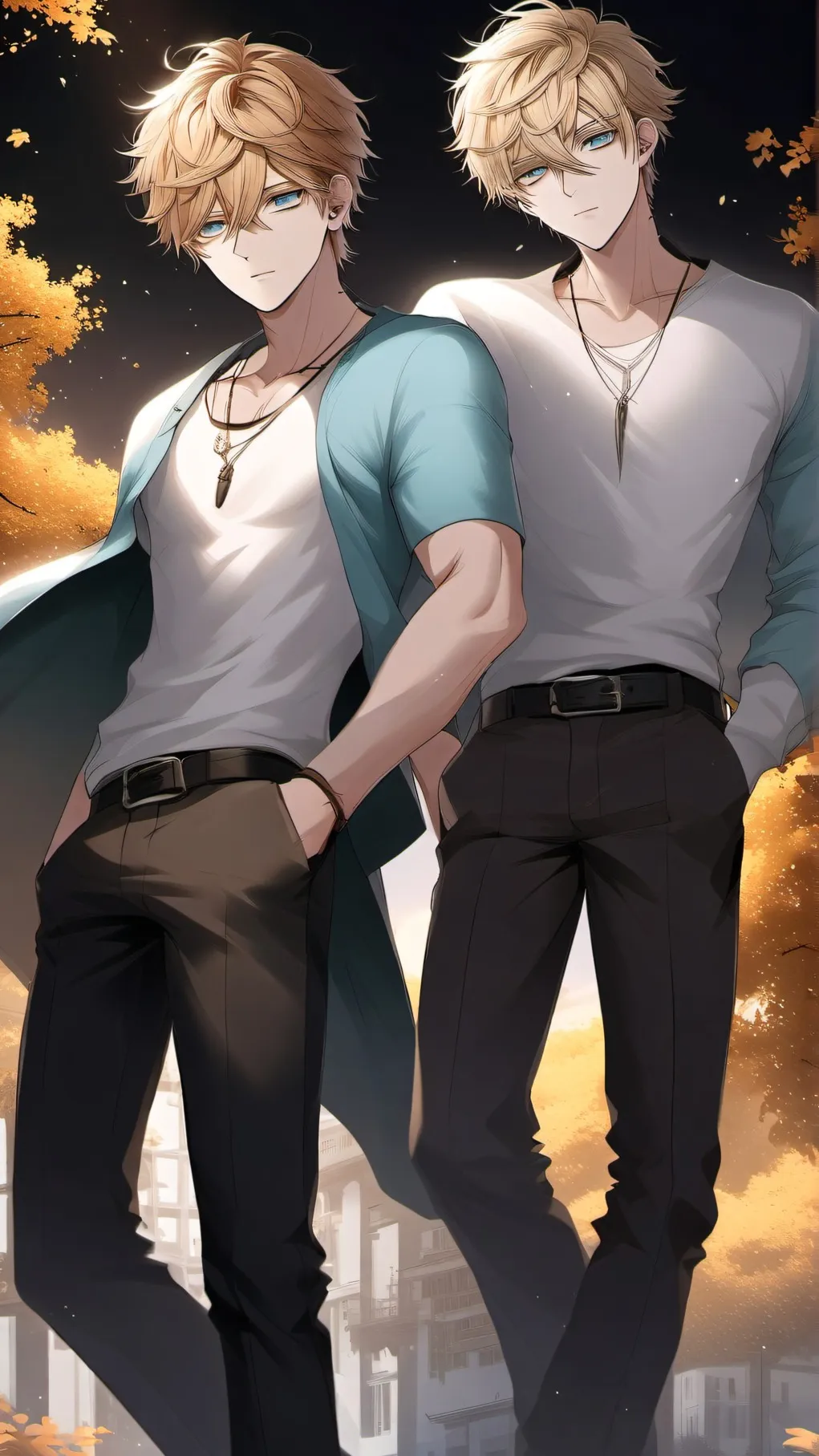 ai character: Caleb and Cole background