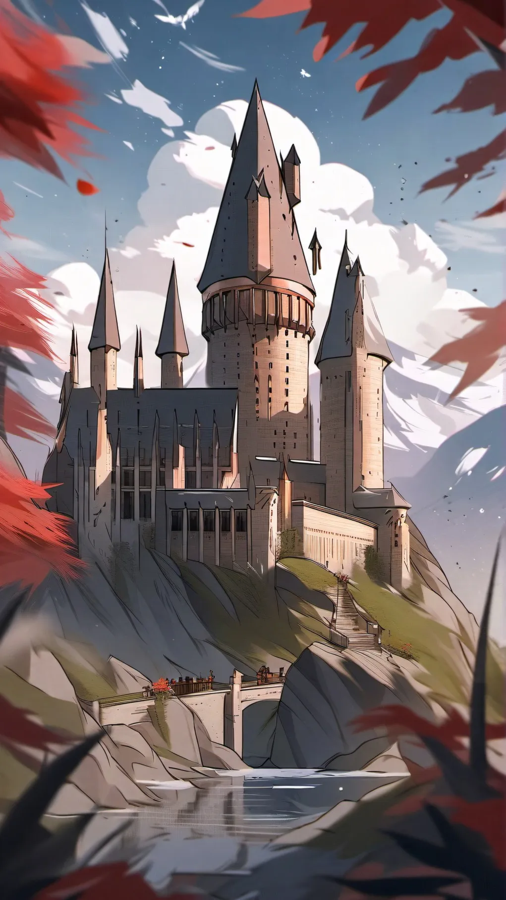 ai character: Hogwarts background
