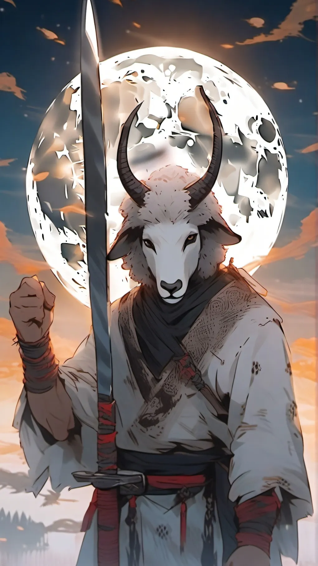 ai character: The Silent Lamb background