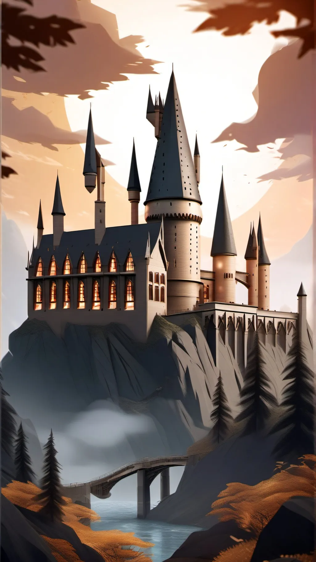 ai character: Hogwarts background