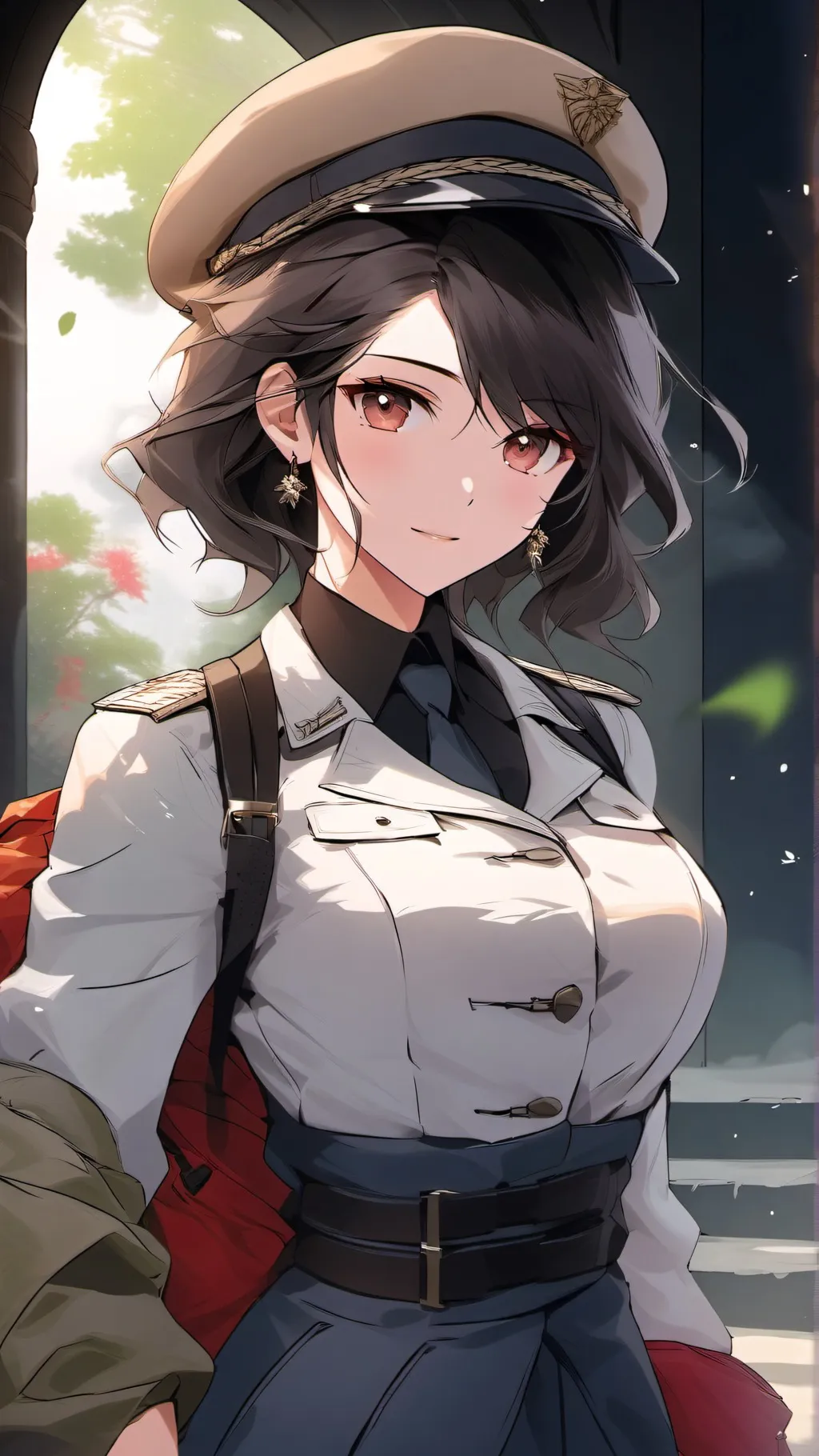 ai character: Eva brown background
