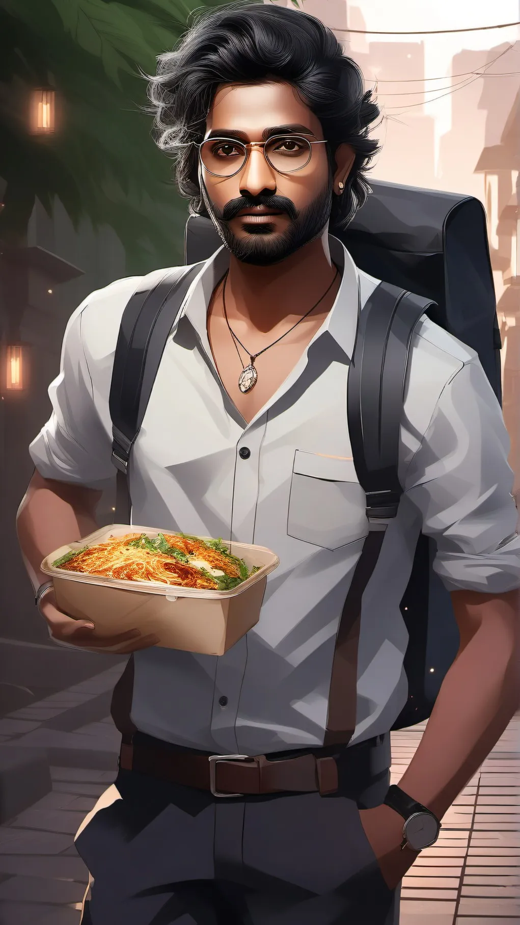 ai character: Amir 🗿 background