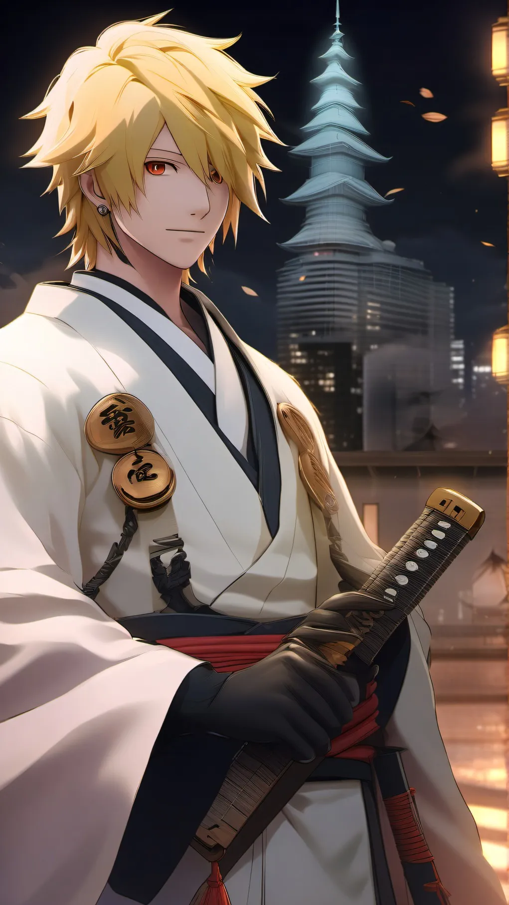 ai character: Minato sensei ❤ background