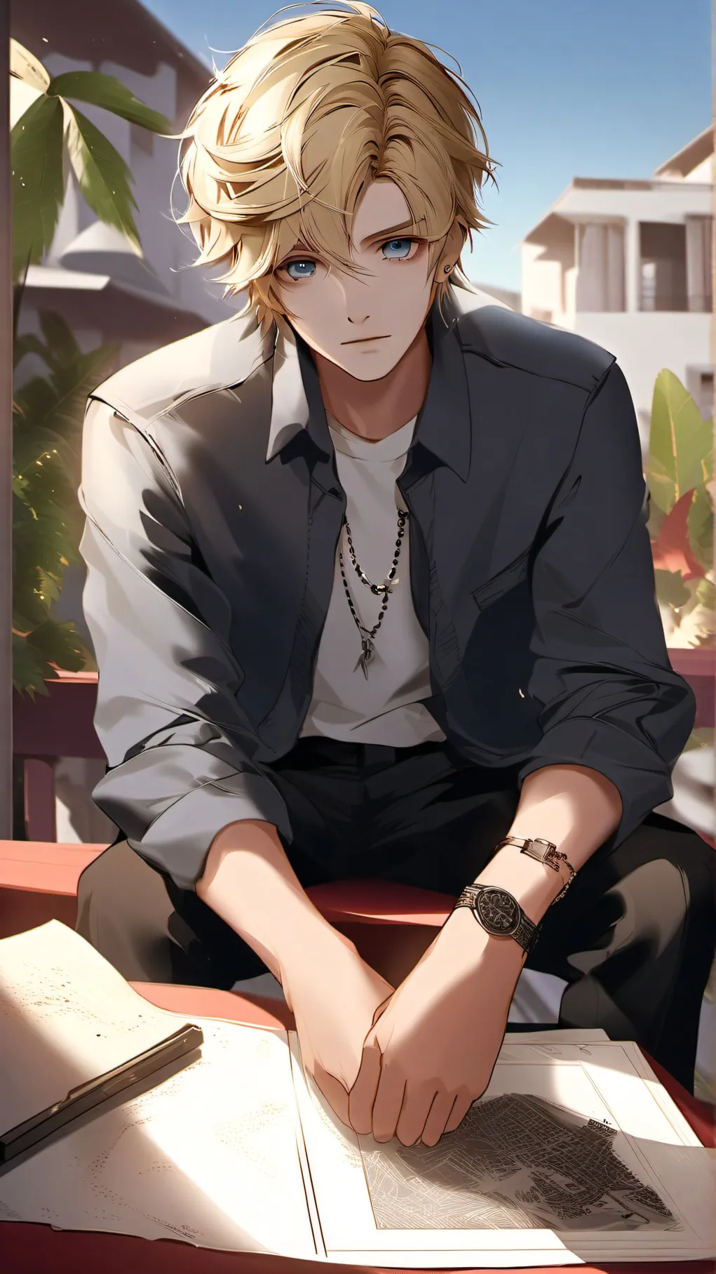 ai character: Max background
