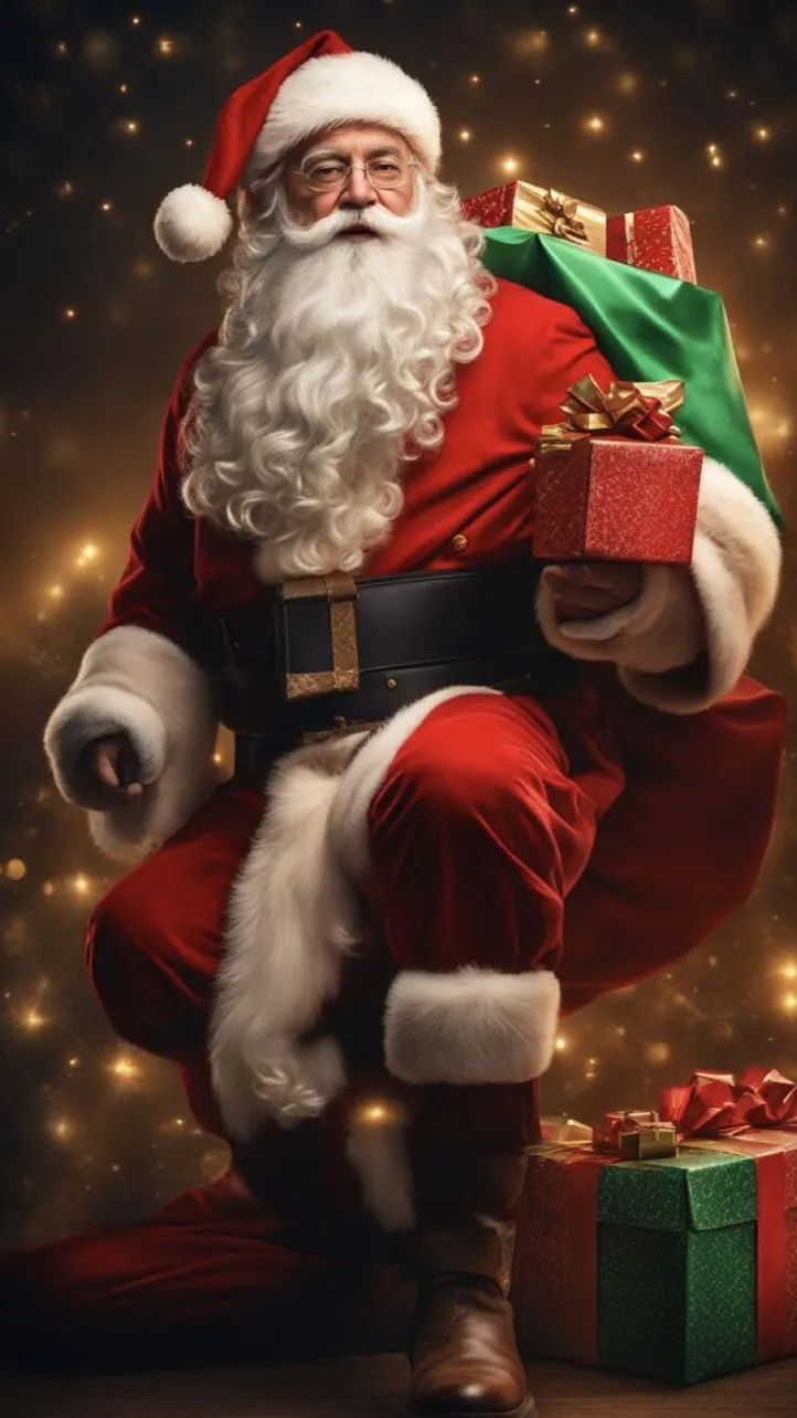 ai character: Santa Claus background