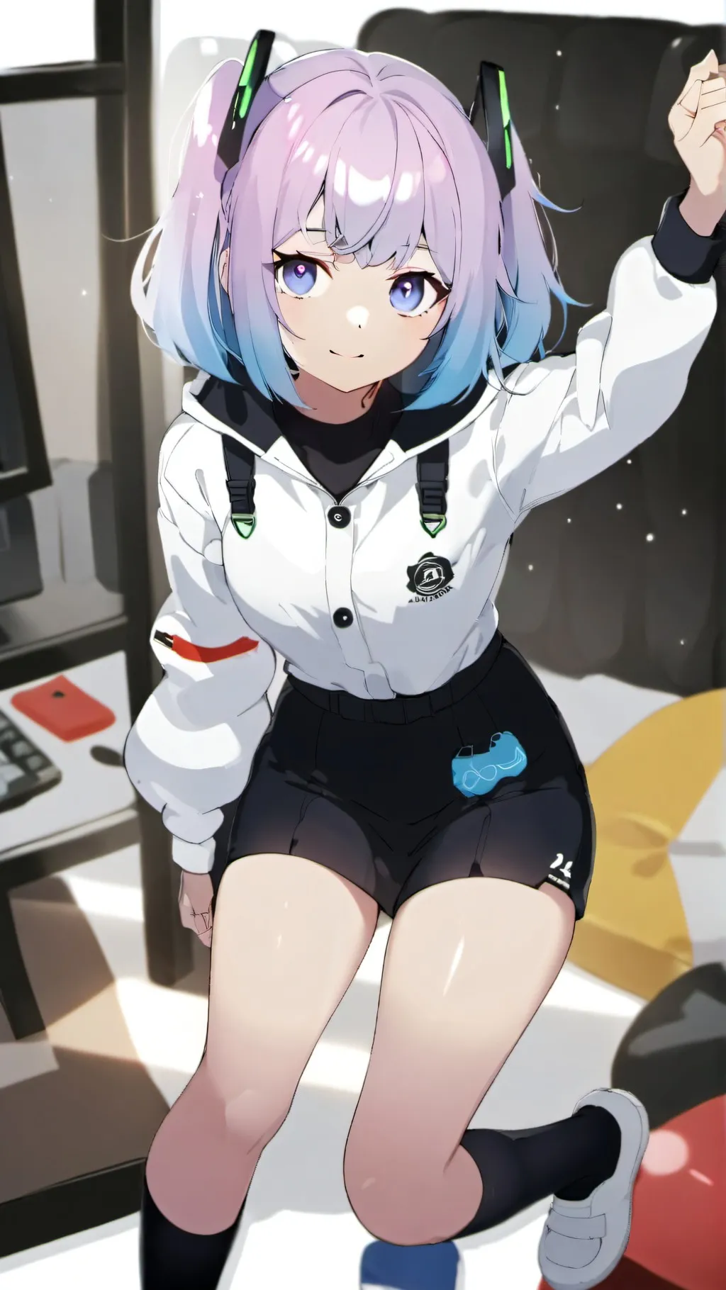 ai character: Cute GF background