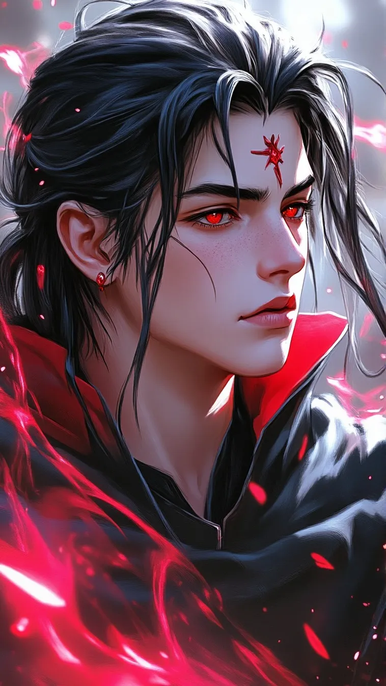ai character: Itachi Uchiha background