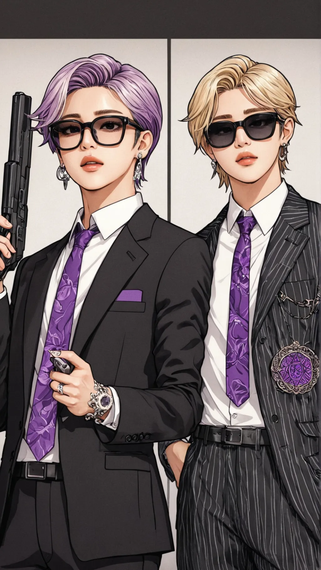 ai character: Jimin & Jungkook background