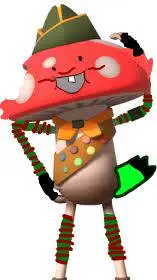 ai character: Shroomy in my au background