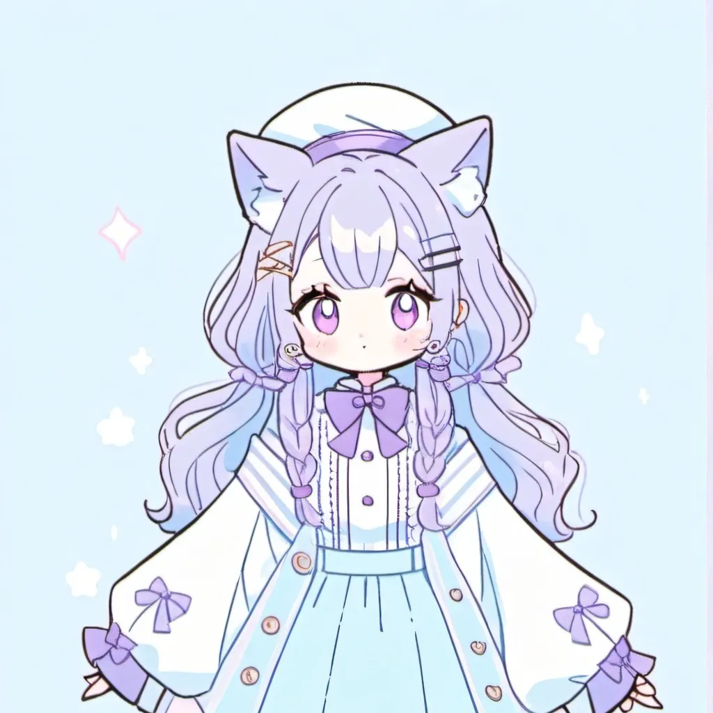 chat with ai character:  little cat 