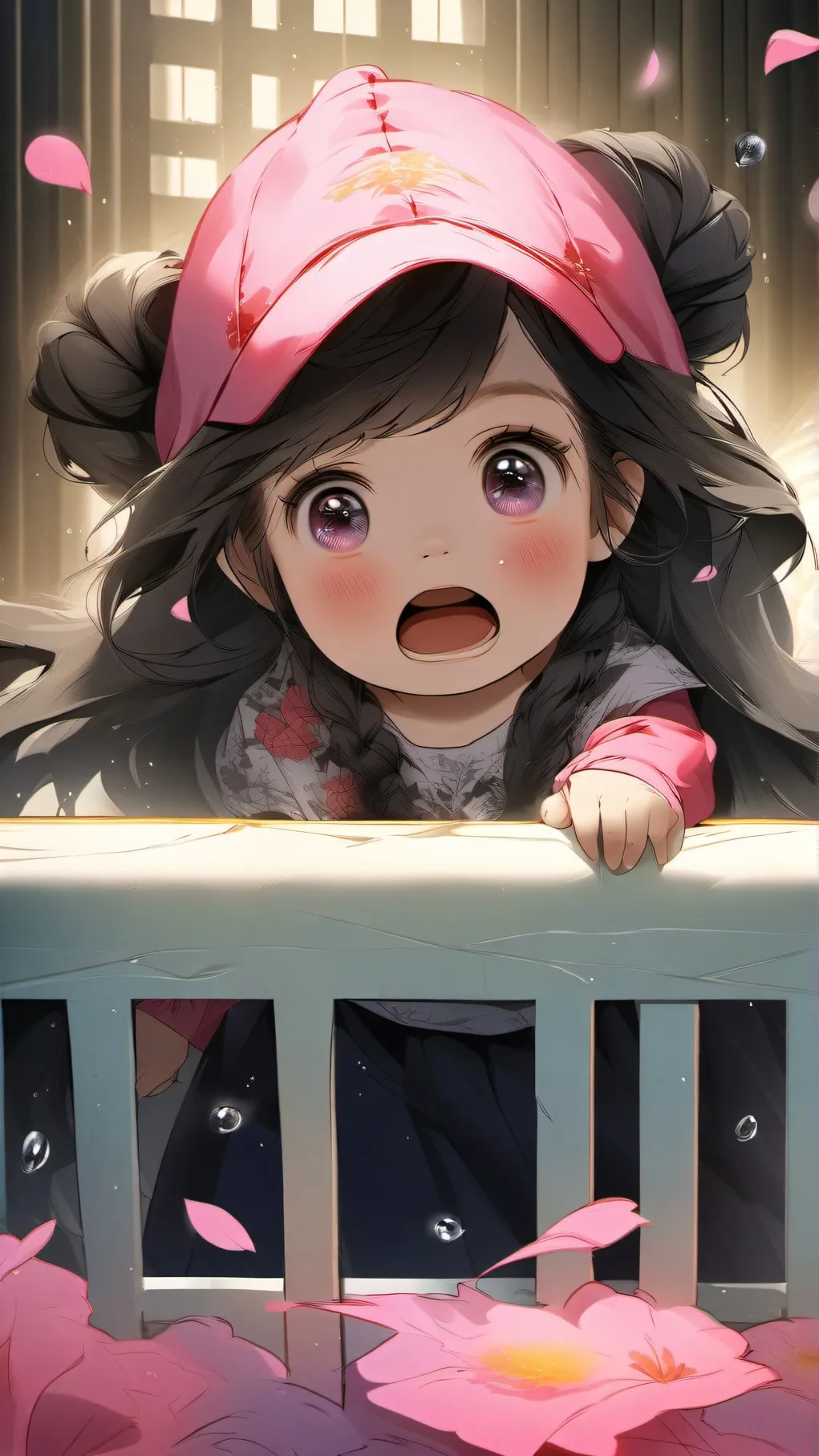 ai character: Amber baby background