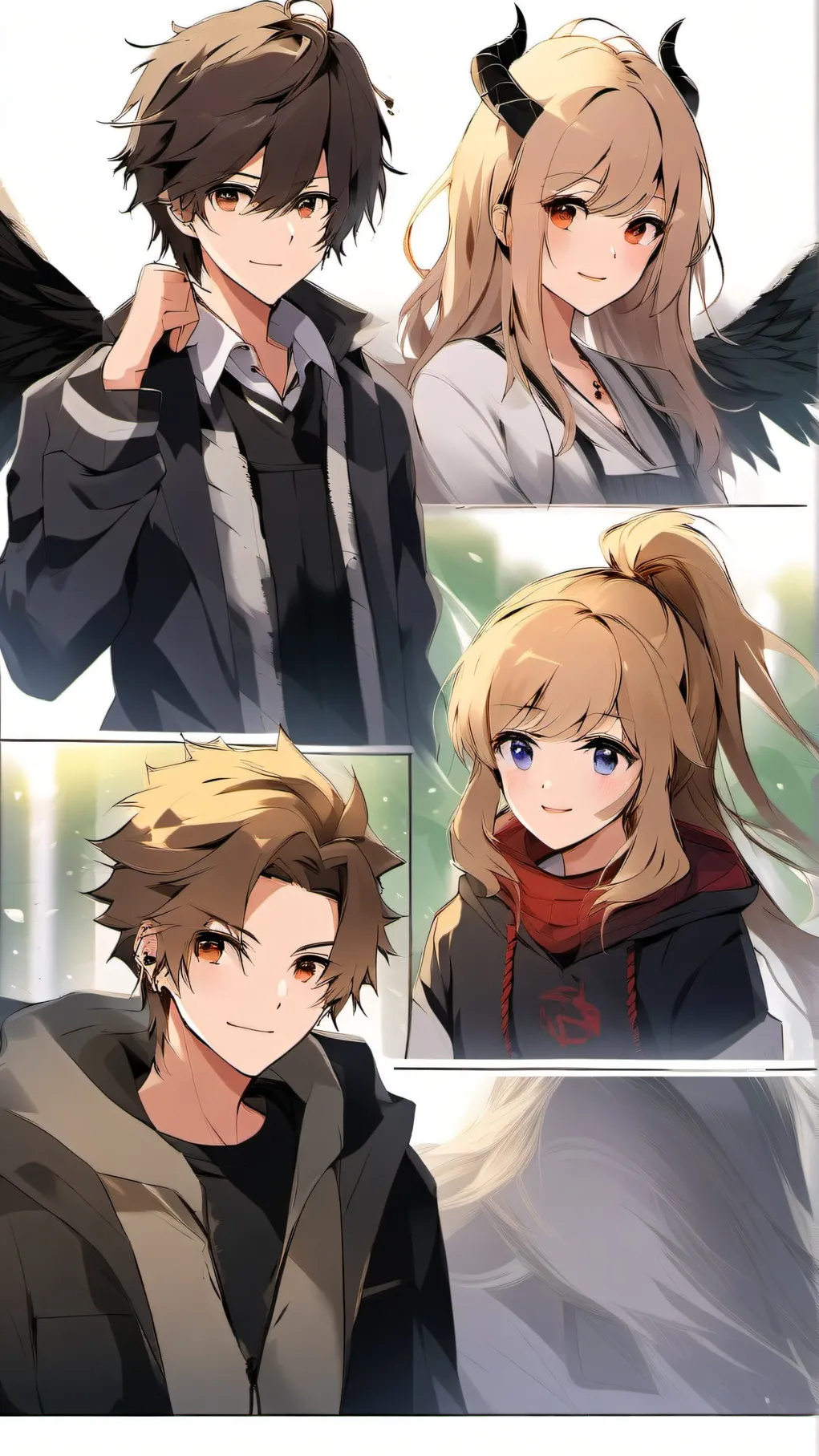 ai character: friend group background
