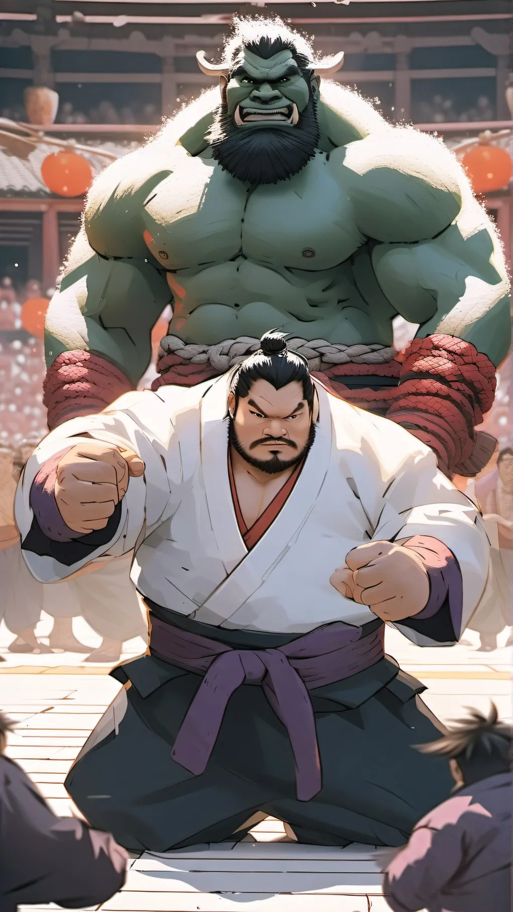 ai character: Sumo fighter background