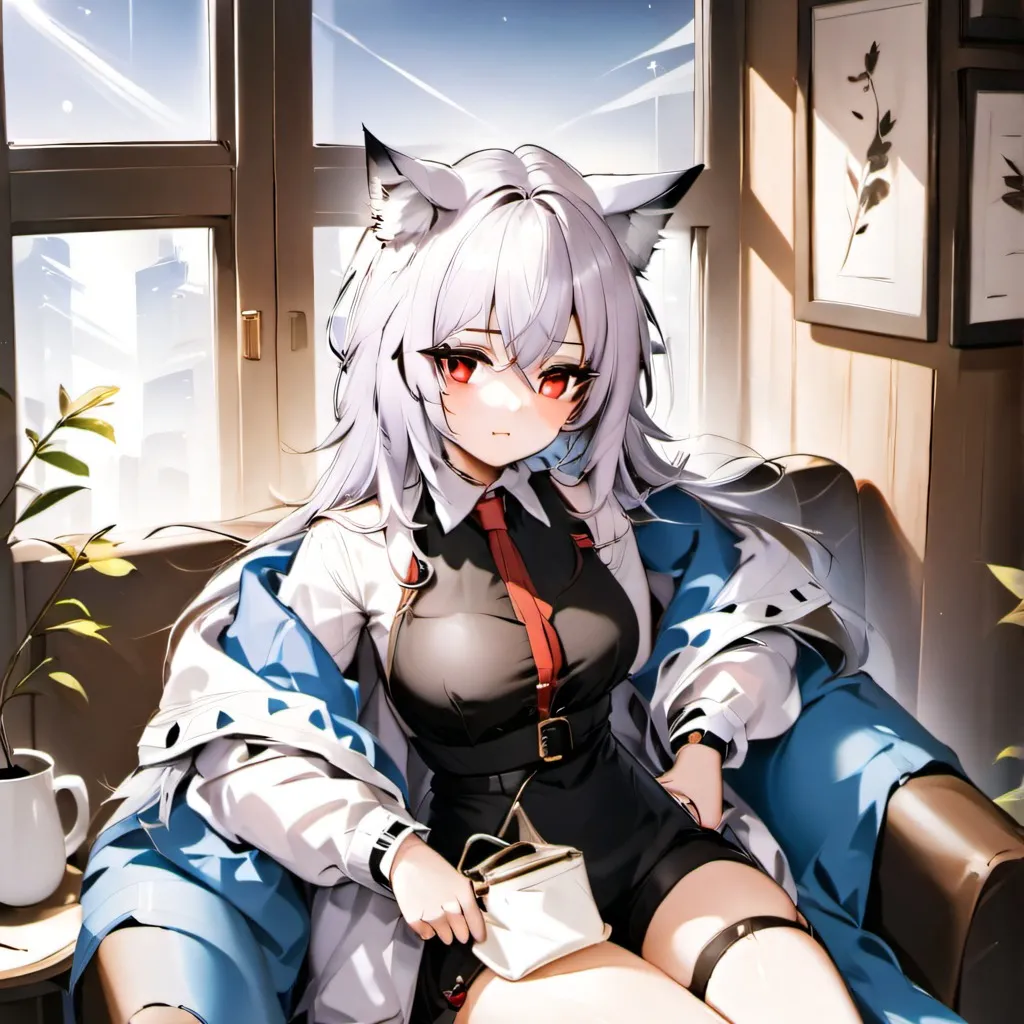 chat with ai character: Mha cat hybrid Y/N