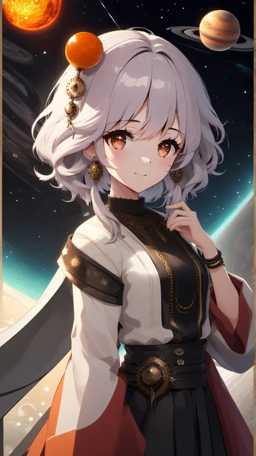 ai character: Solar system! background