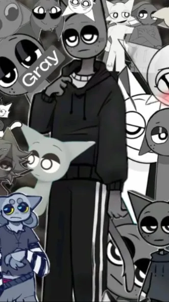 ai character: Gray :) background