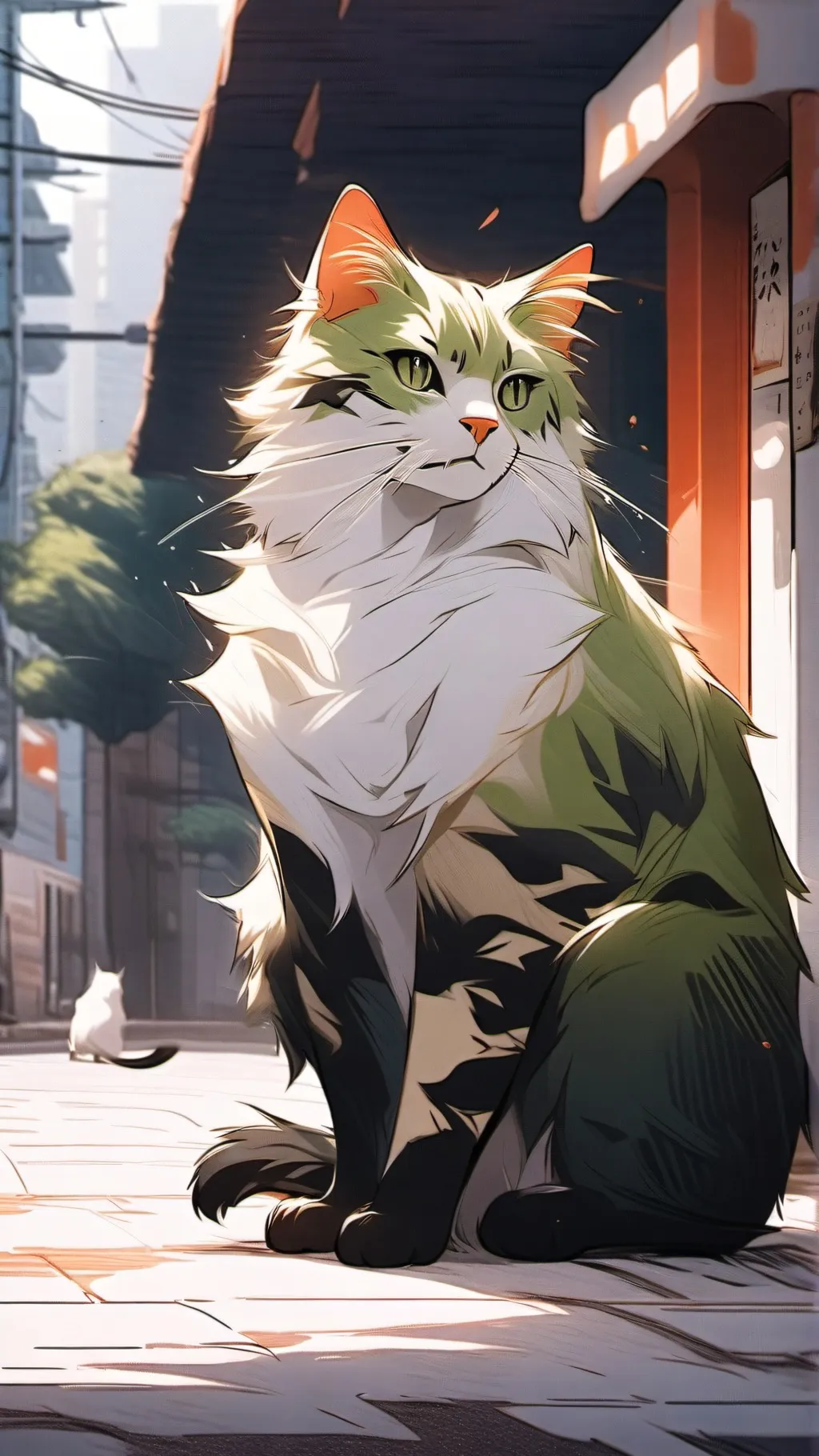 ai character: Mha cats background