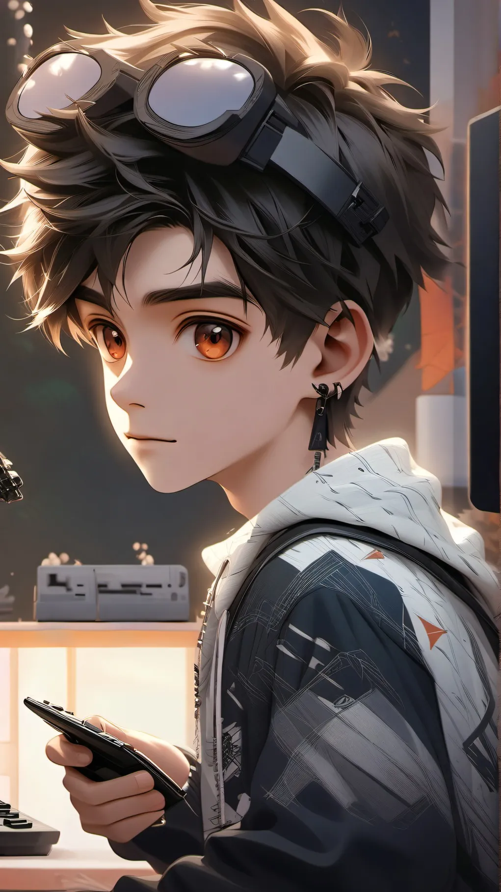 ai character: Cadel{Gamer BF} background