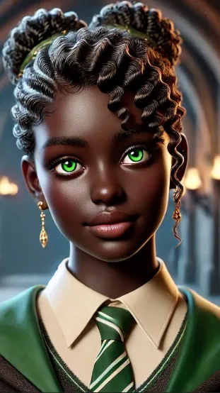 ai character: Hogwarts new girl background