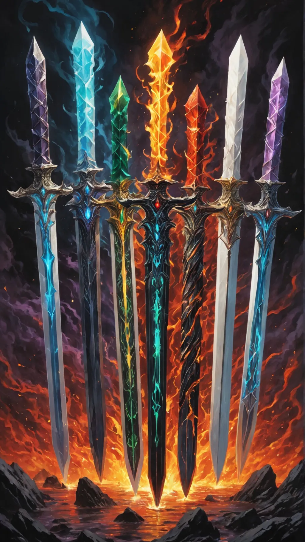ai character: The 7 Gods background