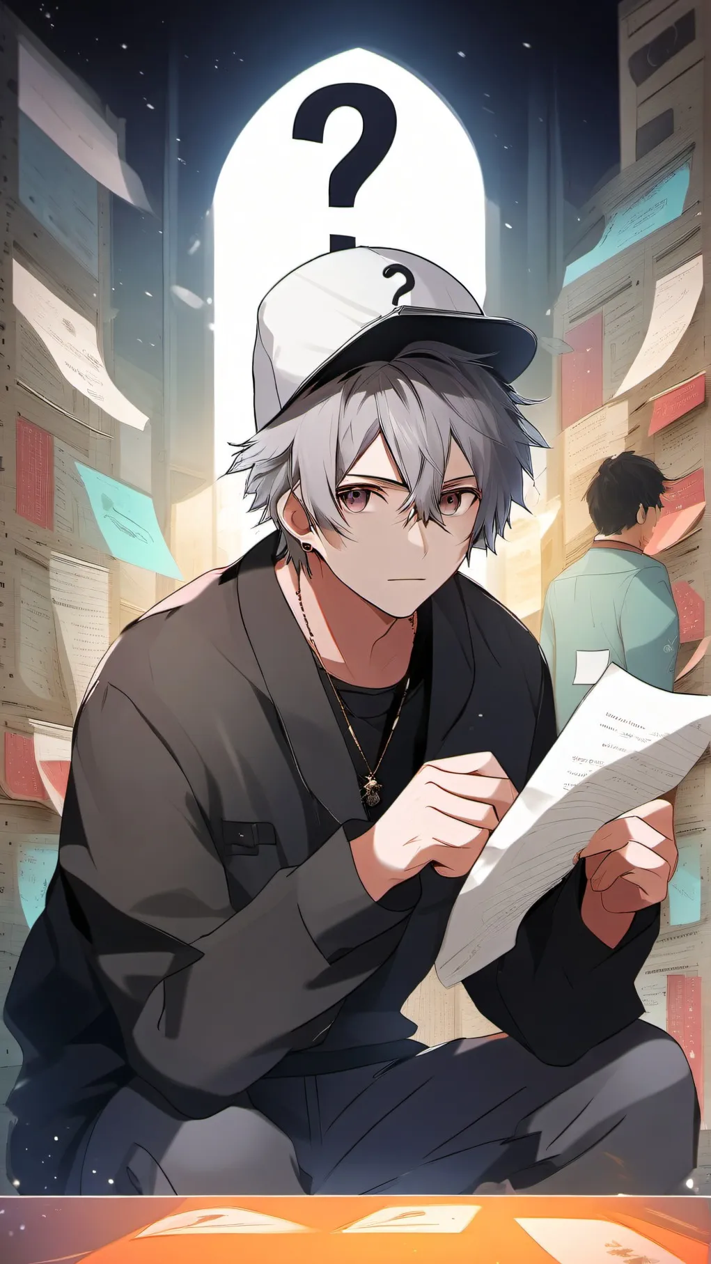 ai character: Questions? background