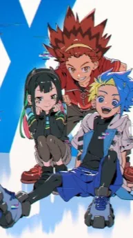 ai character: Beyblade X background