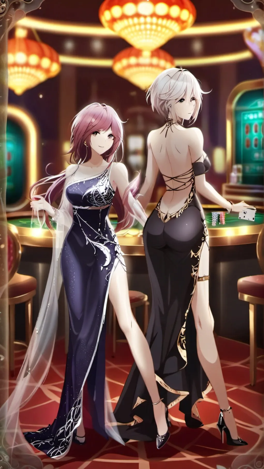 ai character: Casino background