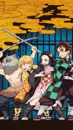 ai character: kny group chat background