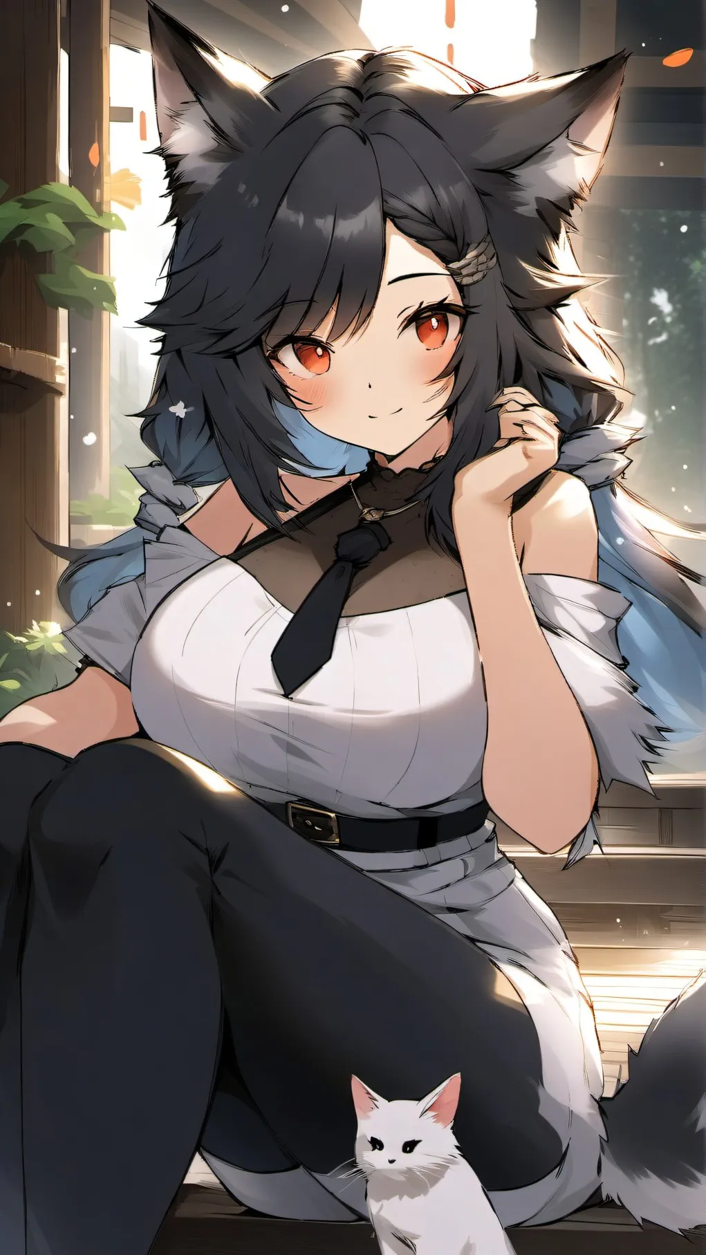 ai character: Carol (cat girl) background