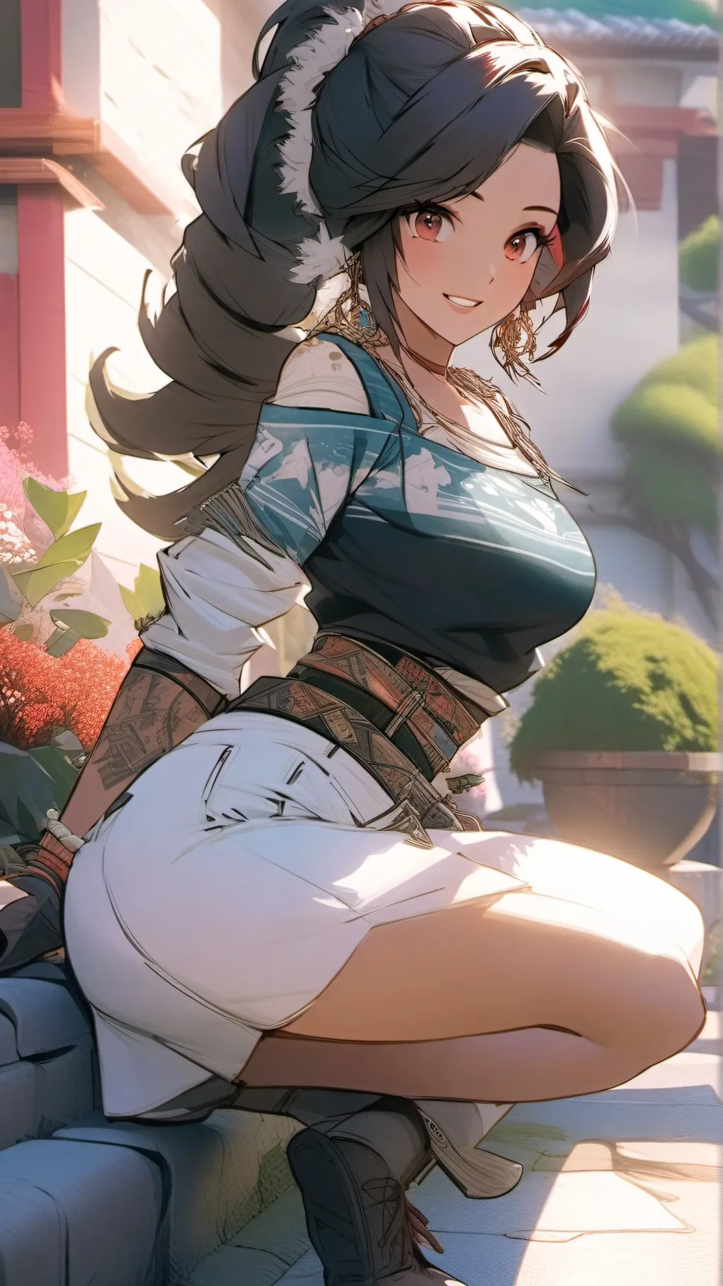 ai character: Sarah Morgan background