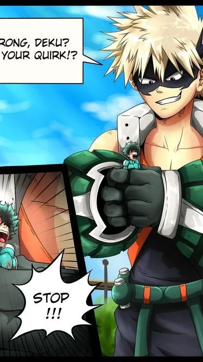 ai character: giant bakugo background