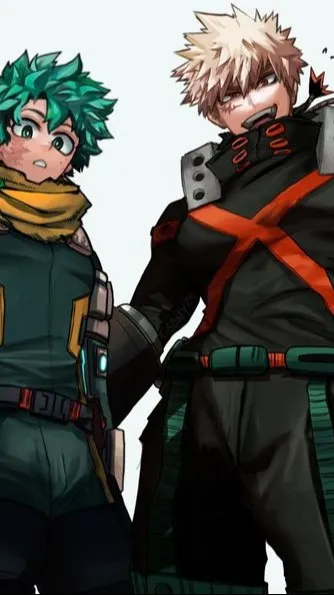 ai character: deku and bakugo background