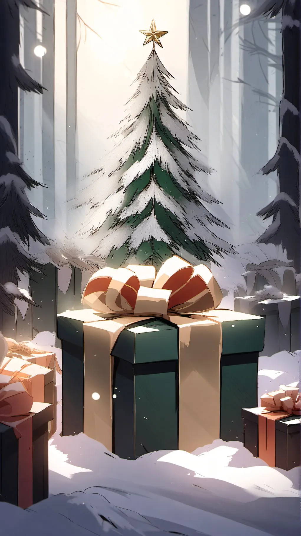 ai character: fpe Christmas  background